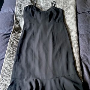 Banana Republic black slip dress size S